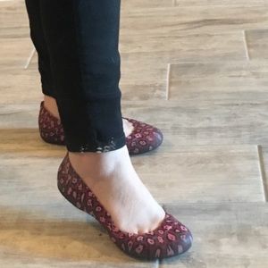 Crocs Woman’s Leopard Print Ballet Flats